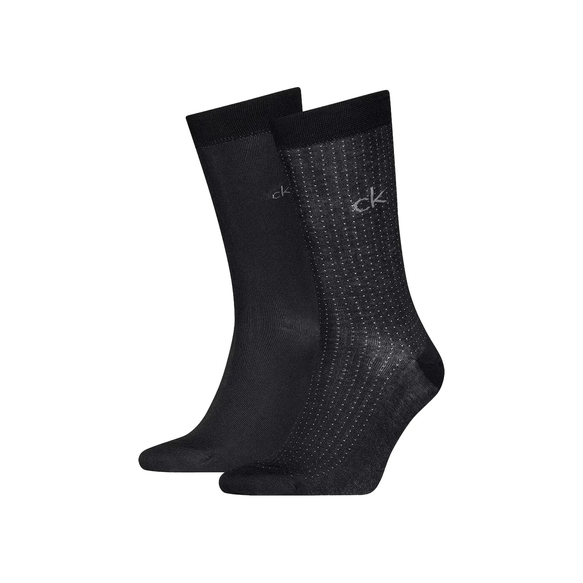 Calvin Klein CK Logo 2 Pack Socks Black