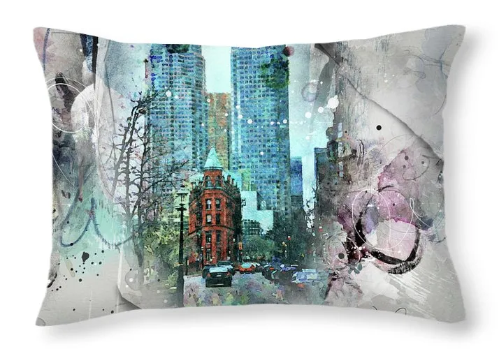 Flatiron Church And Wellington - Throw Pillow