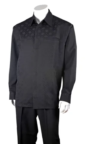 Fortino Landi 2762-BLK Mens Walking Suit