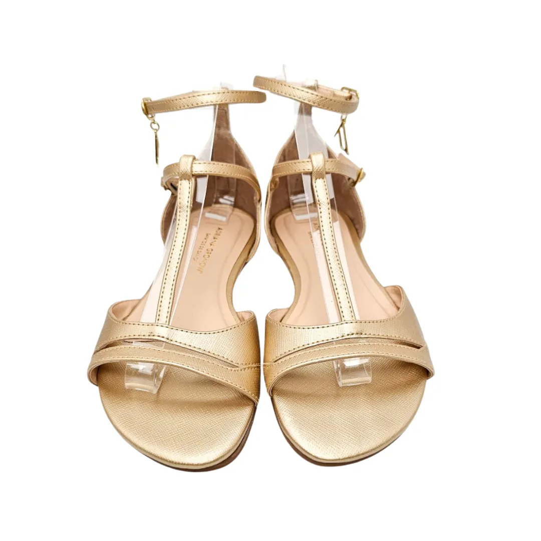 Gold Buckled Dance Sandal