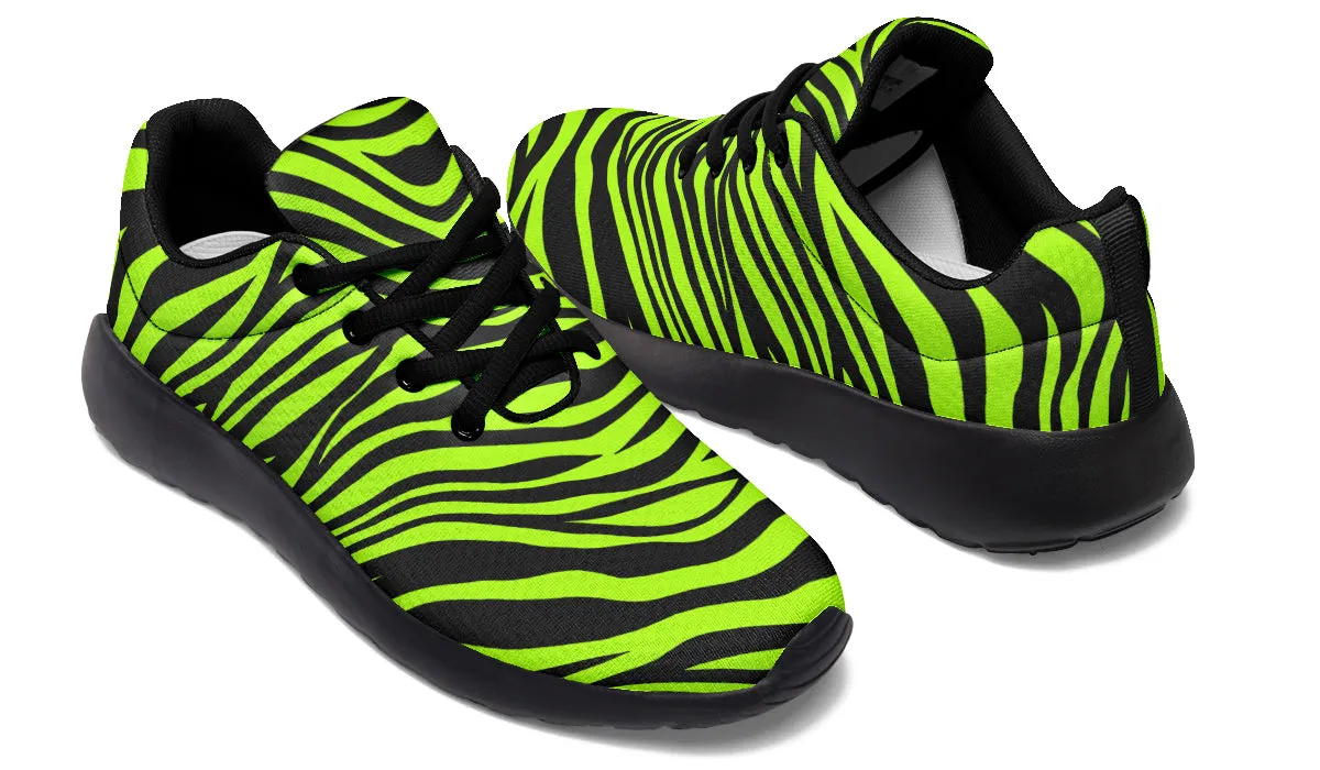 Neon Zebra Sneakers