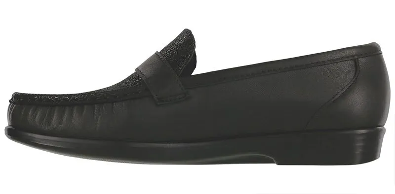 SAS Lara Slip On Loafer - Black Marsh