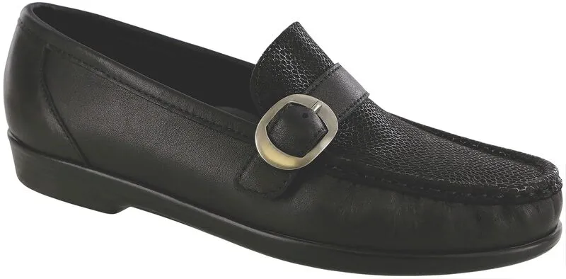 SAS Lara Slip On Loafer - Black Marsh