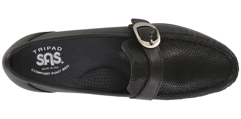 SAS Lara Slip On Loafer - Black Marsh