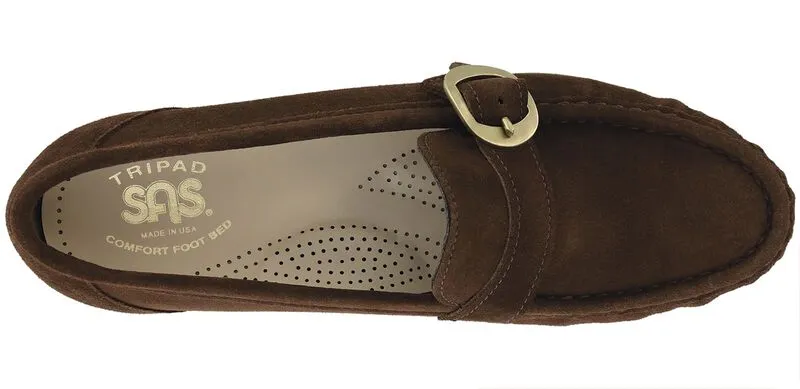 SAS Lara Slip On Loafer - Brown Suede