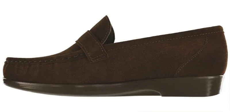 SAS Lara Slip On Loafer - Brown Suede