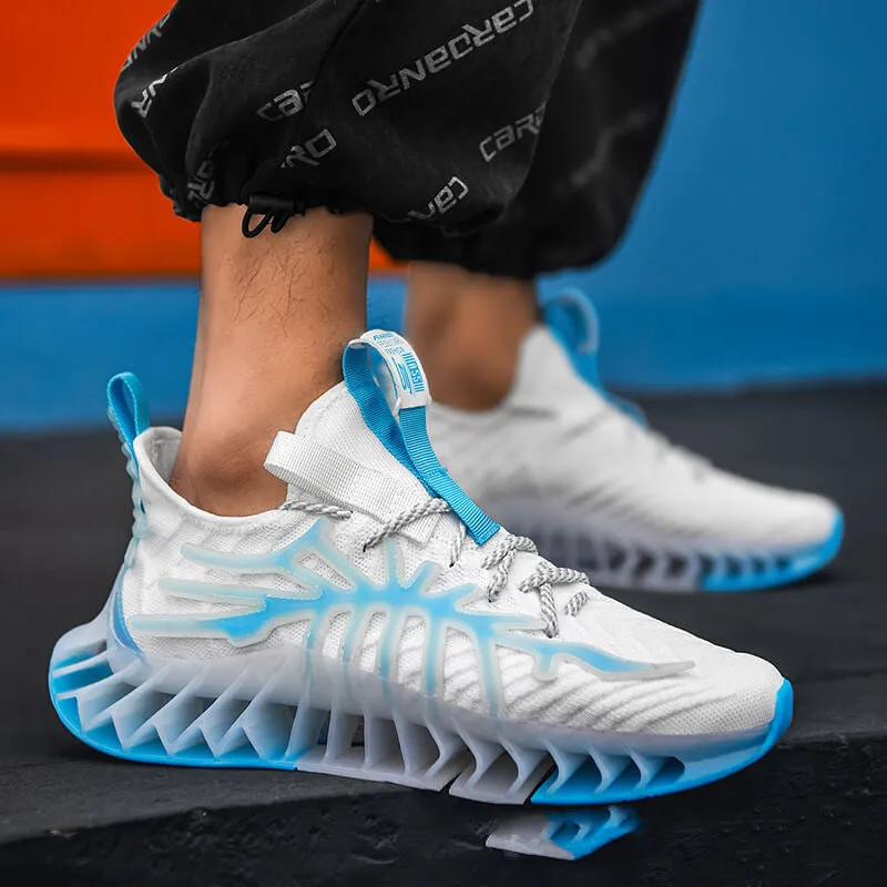Shoes Men's Trendy Shoes Spring 2021 New Sports Shoes Men's Shock Absorption Running Mesh Breathable Blade Shoes Summer Men's Shoes