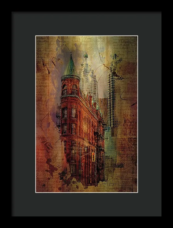 Toronto Flatiron Lights - Framed Print