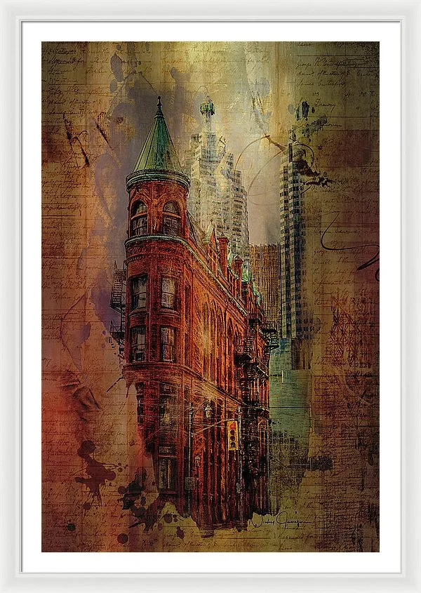 Toronto Flatiron Lights - Framed Print