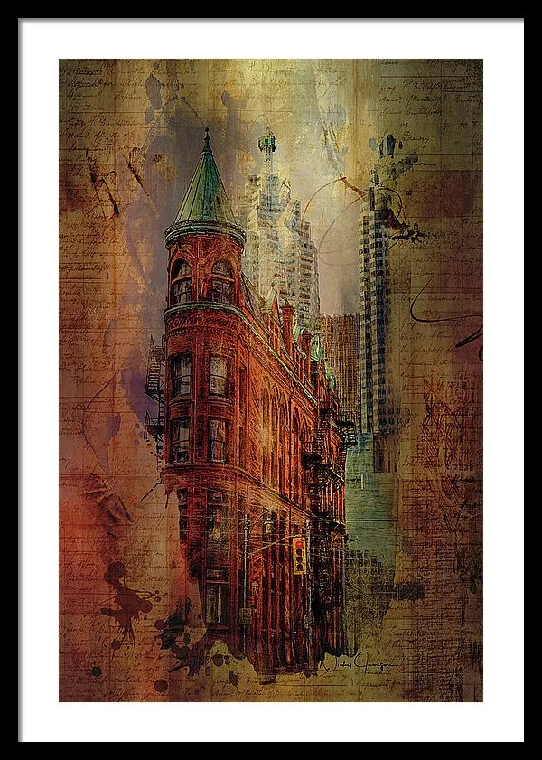 Toronto Flatiron Lights - Framed Print